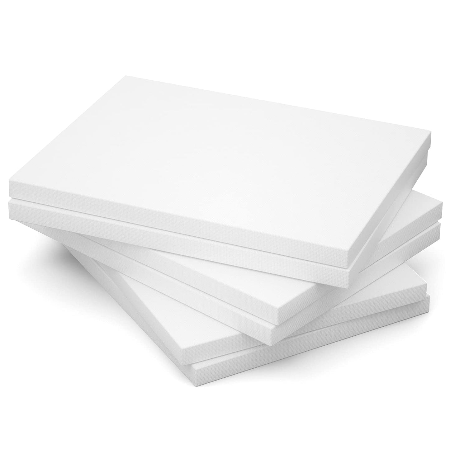 White Primed Stretched Canvas - 10 Pack (Multiple Sizes Available)