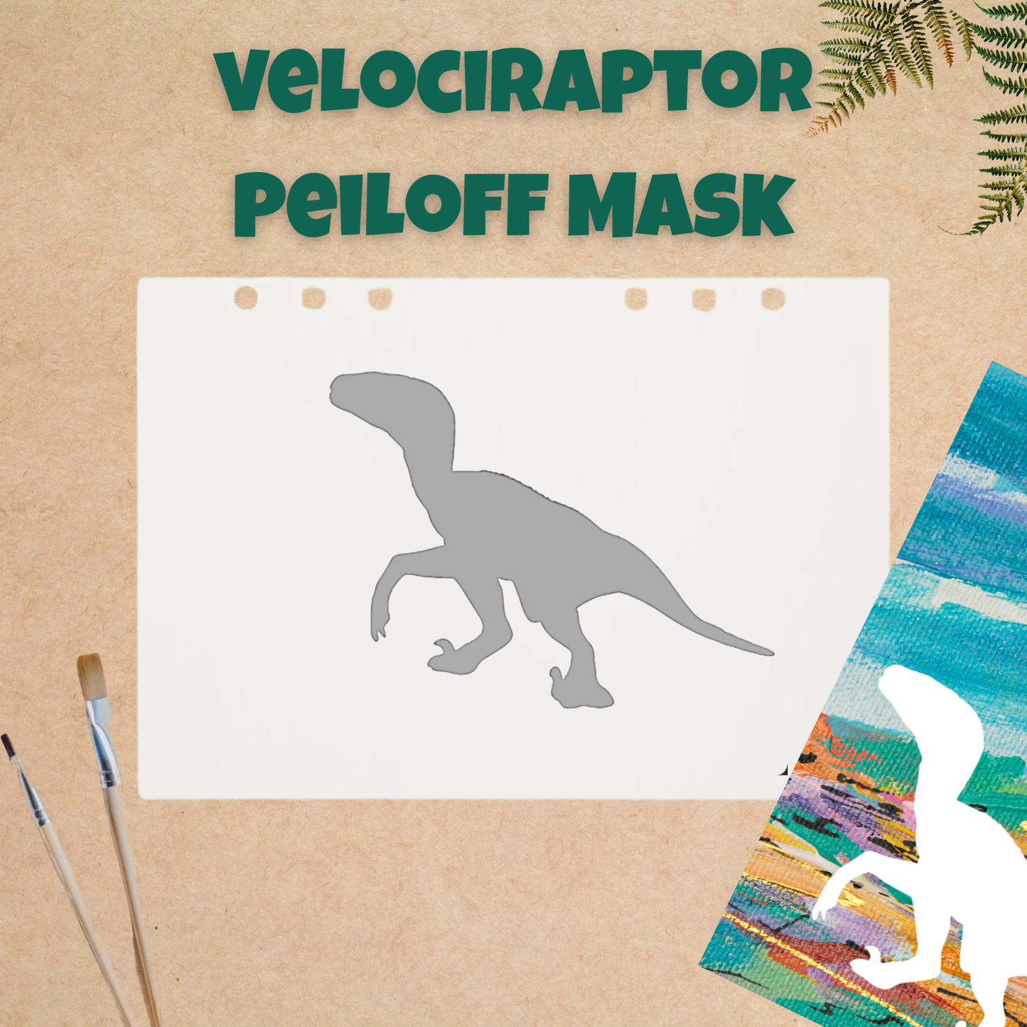 Velociraptor Dinosaur Peiloff Mask