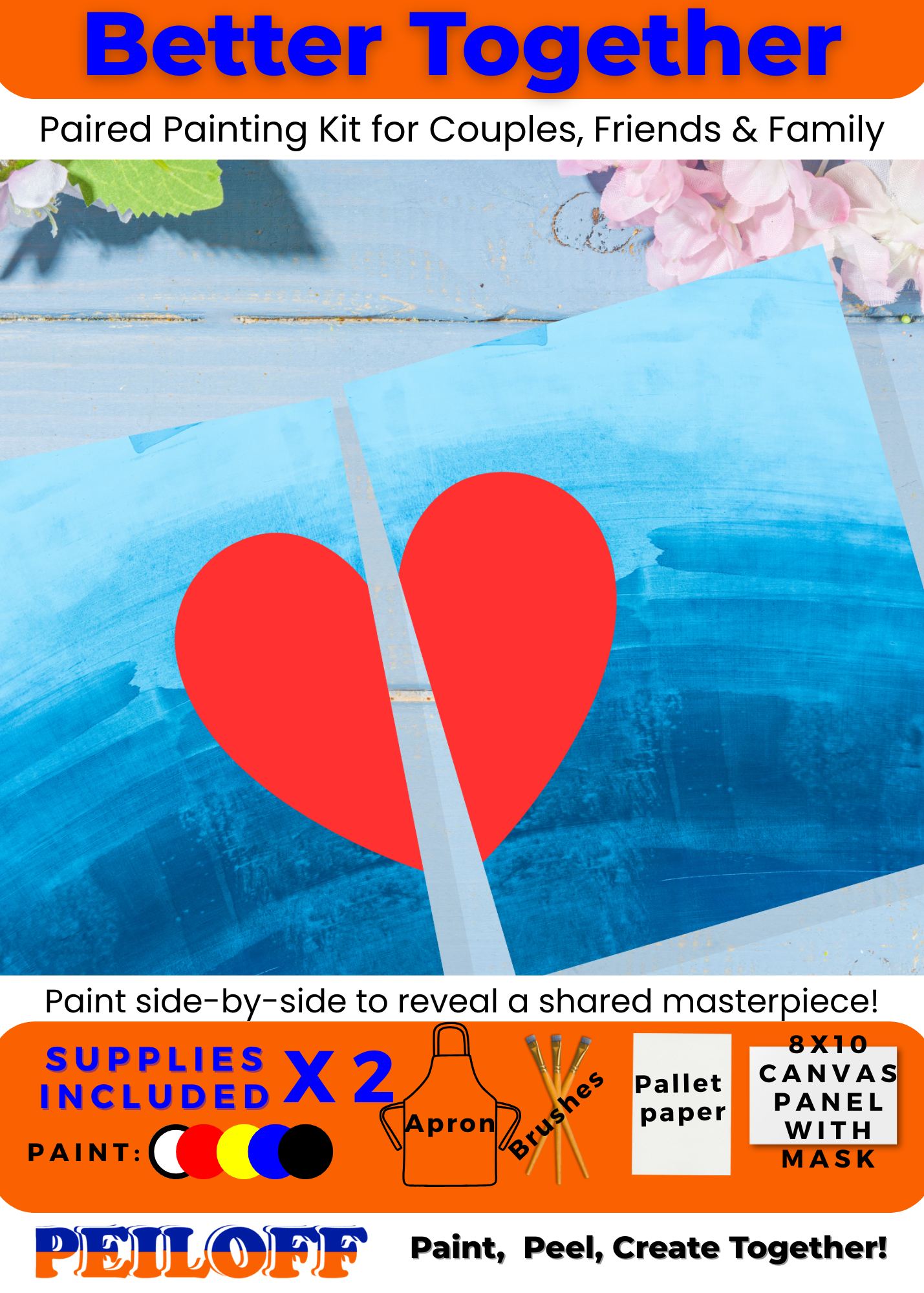 Heart Better Together Acrylic Painting Kit