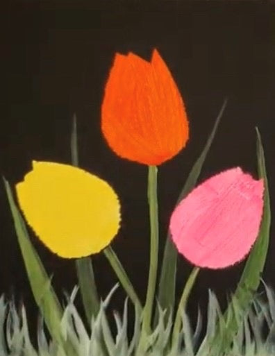 Easy Tulips Acrylic Painting Kit