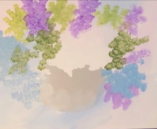 Blue Vase Acrylic Painting Kit