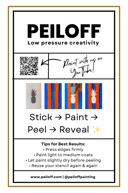 Parasaurolophus Dinosaur Adhesive Stencil - 6”