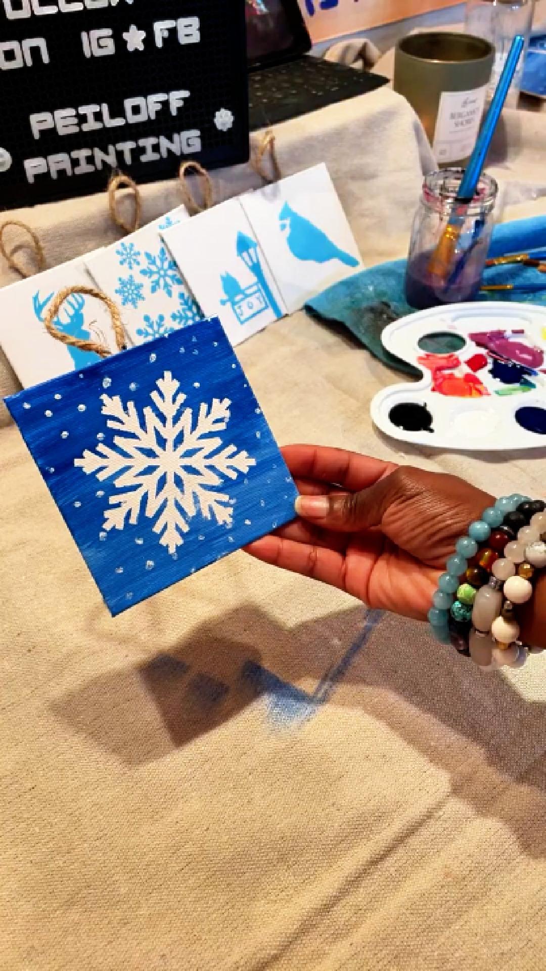 Peiloff Paintable Christmas Ornaments – DIY Holiday Canvas Ornament Kit