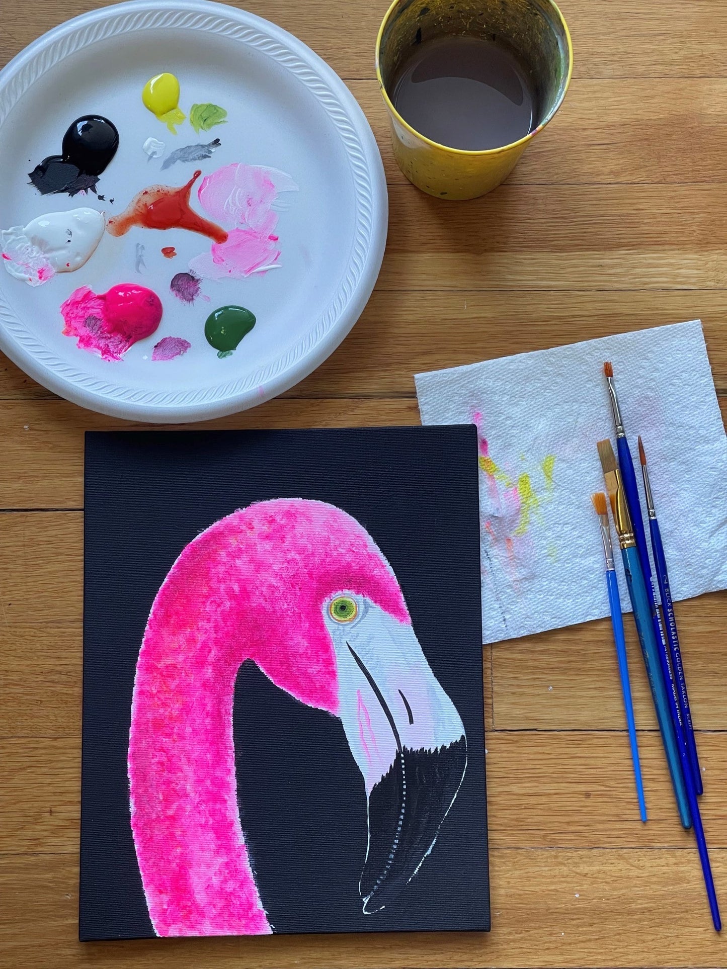 Flamingo Acrylic Painting Kit