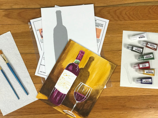 Paint & Sip Acrylic Painting Kit
