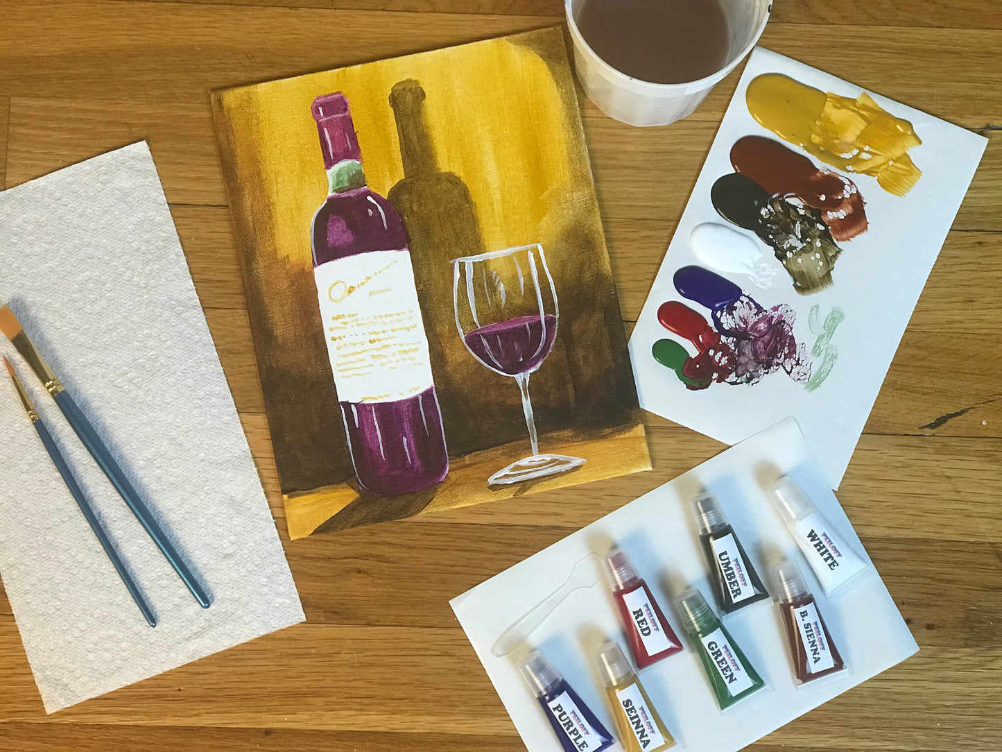 Paint & Sip Acrylic Painting Kit
