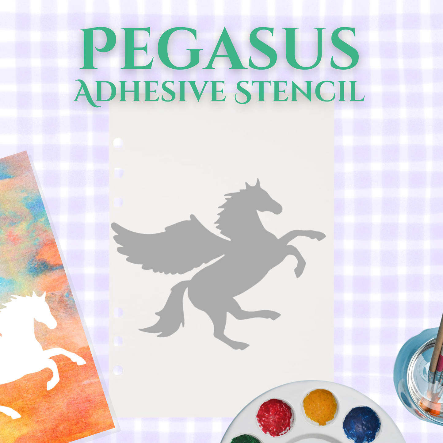 Pegasus Adhesive Stencil- 6”