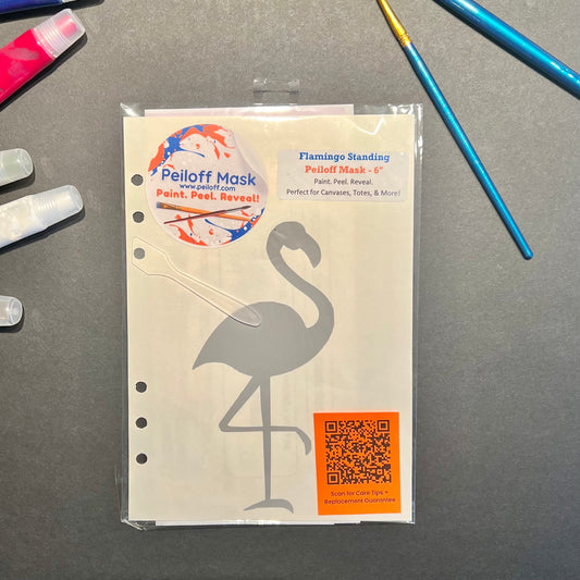 Flamingo Standing Adhesive Stencil – 6”