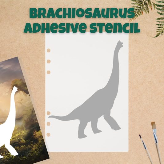 Brachiosaurus Dinosaur Adhesive Stencil - 6”