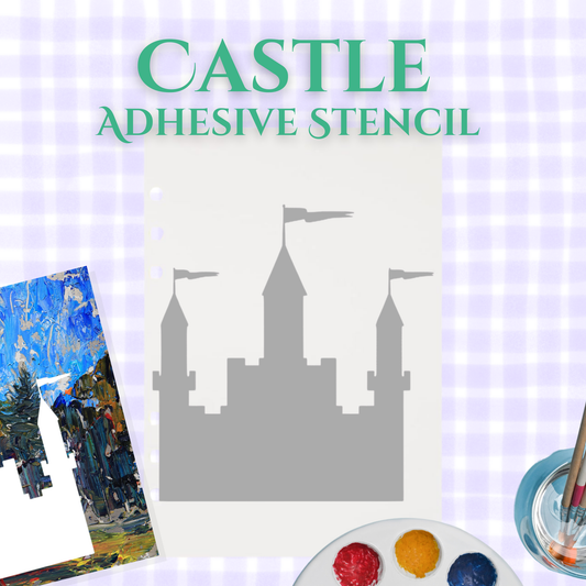 Castle Adhesive Stencil – 6”