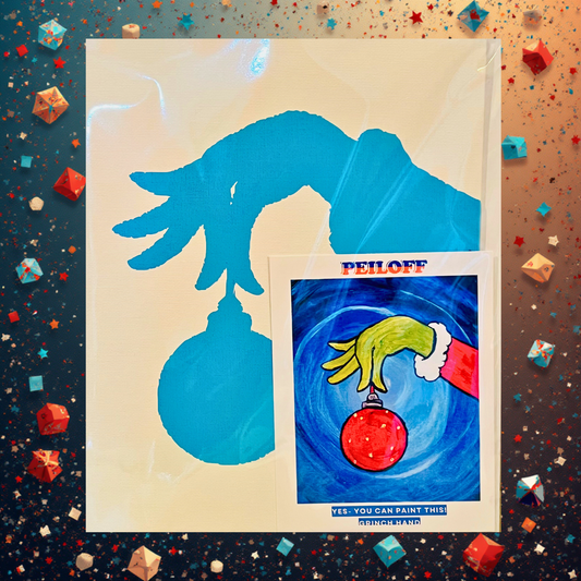 Grinch Pre-Stenciled Canvas | Ready-to-Paint