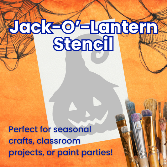 Jack-O’-Lantern Adhesive Stencil – 6”