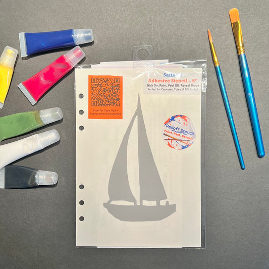 Sailboat Adhesive Stencil – 6”