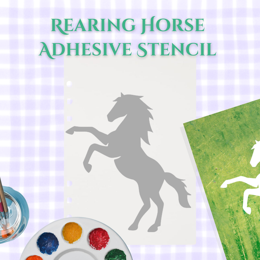 Rearing Horse Adhesive Stencil - 6”