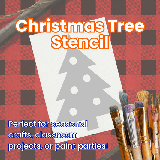 Christmas Tree Adhesive Stencil – 6”