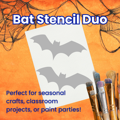 Bats Adhesive Stencil – 6” (Set of 2)