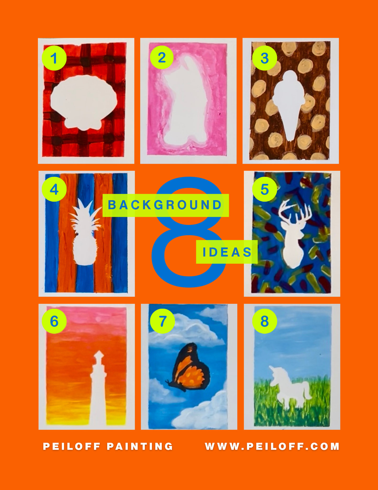 Mushroom Adhesive Stencil - 6”