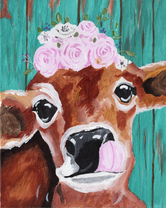 Fun Cow Paint Party Box