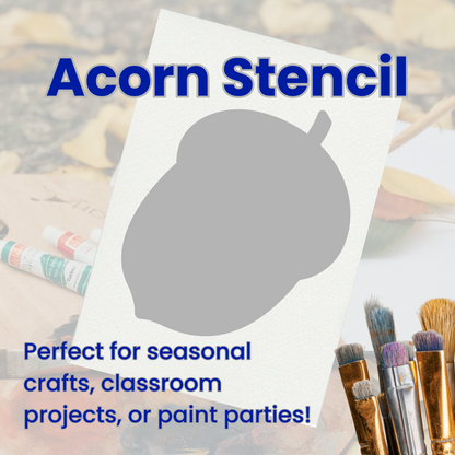 Acorn Adhesive Stencil – 6”