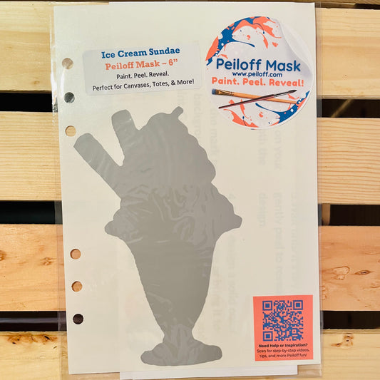 Ice Cream Sundae – Clearance Stencil (6")