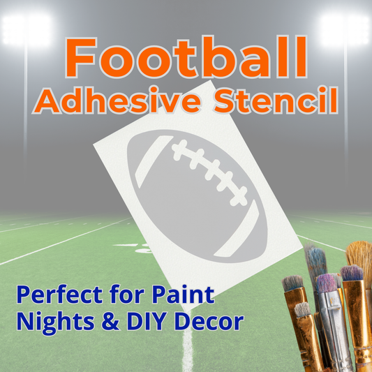 Football Adhesive Stencil – 6”