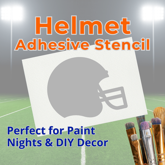 Football Helmet Adhesive Stencil – 6”