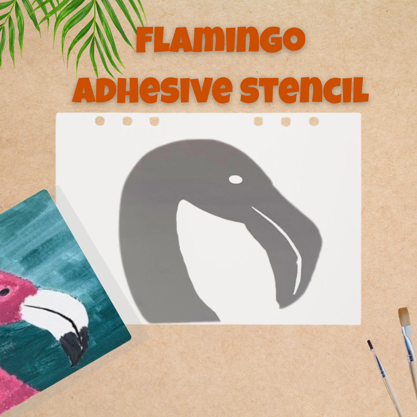 Flamingo Peiloff Stencil – Solo Pack or 4 Pack