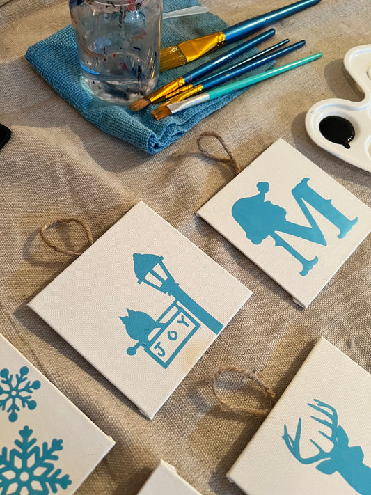 Peiloff Paintable Christmas Ornaments – DIY Holiday Canvas Ornament Kit