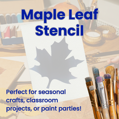 Maple Leaf Adhesive Stencil – 6”