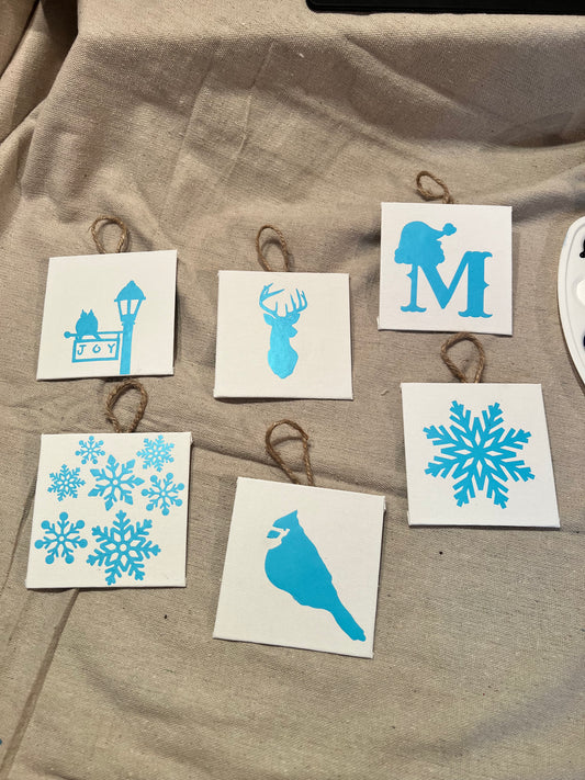 Peiloff Paintable Christmas Ornaments – DIY Holiday Canvas Ornament Kit