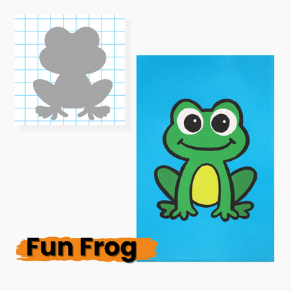 Fun Frog Reusable Stencil + Lesson Plan (Ages 6+)